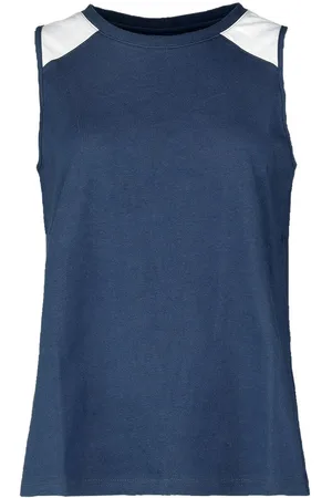 EMP Top de - Blaues Raglantop - S M - para Mujer