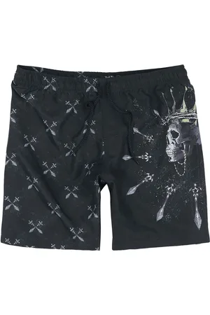 Rock Rebel Bañador de - Skull king and sword - S XXL - para Hombre