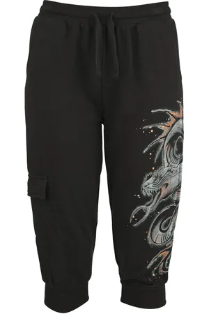 EMP Pantalones cortos de - Dragon print - S - para Mujer