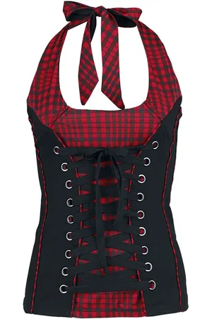EMP Top atado al cuello de - Corded Chest - S 4XL - para Mujer
