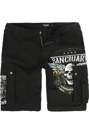 Rock Rebel Pantalones cortos de - Skull buttons - S L - para Hombre