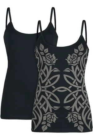 EMP Top de - Doble pack de Tops con tirante fino - S XL - para Mujer