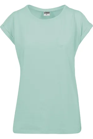 Urban classics Camiseta de - Camiseta Mujer de Hombros Amplios - S 5XL - para Mujer
