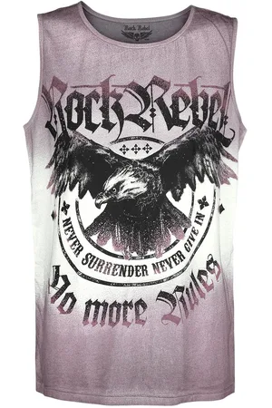 Rock Rebel Top tirante ancho de - Tiger In My Tank - S L - para Hombre
