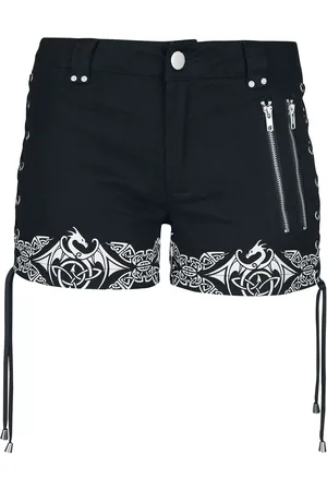 Gothicana Pantalones cortos Gótico de - Gothicana X Anne Stokes - Shorts - 27 29 - para Mujer