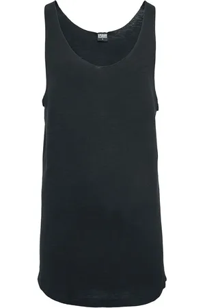 Urban classics Top tirante ancho de - Camiseta de tirantes largo con bordes abiertos - S XXL - para Hombre