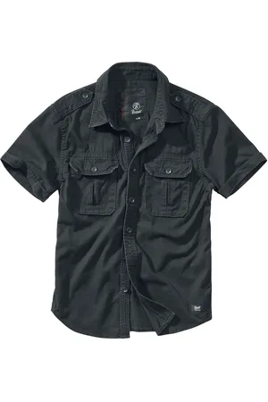 Brandit Camisa manga Corta de - Vintage Manga Corta - XL 5XL - para Hombre