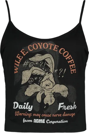 LOONEY TUNES Top de - Coyote - Coffee - L 3XL - para Mujer