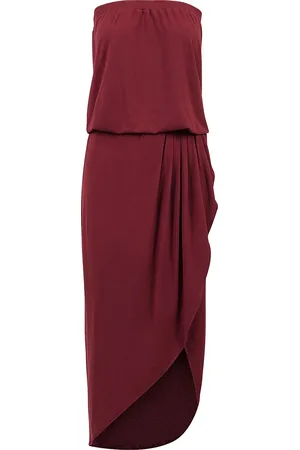 Urban classics Vestido Corto de - Vestido Ladies Viscose Bandeau - XS 3XL - para Mujer