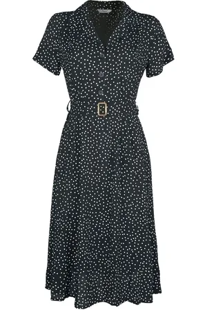 Banned Retro Vestidos de longitud media Rockabilly de - Black Spot - S 4XL - para Mujer