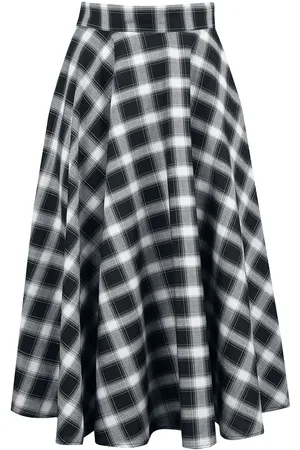 Banned Retro Falda hasta la rodilla Gótico de - Sail Check Flare - XS 3XL - para Mujer