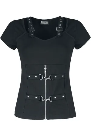 Chemical Black Camiseta Gótico de - Maniacal Top - XS XXL - para Mujer