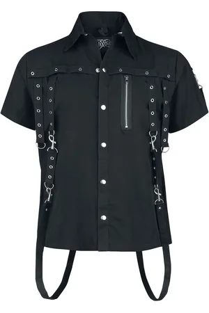 Vixxsin Camisa manga Corta Gótico de - Cassius - S 4XL - para Hombre