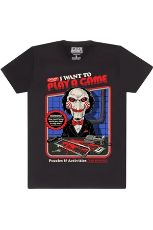 Steven Rhodes Camiseta Fun de - x Saw I Want To Play A Game - S L - para Hombre