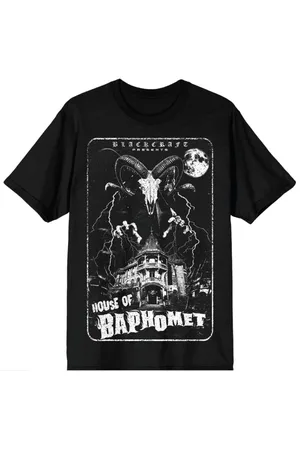 Blackcraft Cult Camiseta Gótico de - Camiseta hombre House Of Baphomet - M XXL - para Hombre