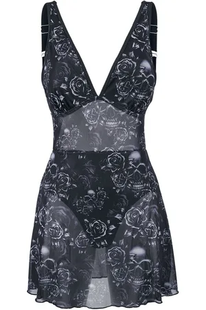 EMP Bañador de - Bañador con vestido de malla integrado - S XXL - para Mujer