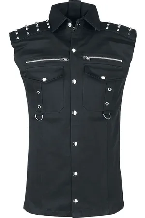 Vixxsin Camisa manga Corta Gótico de - Ronnie - S XL - para Hombre