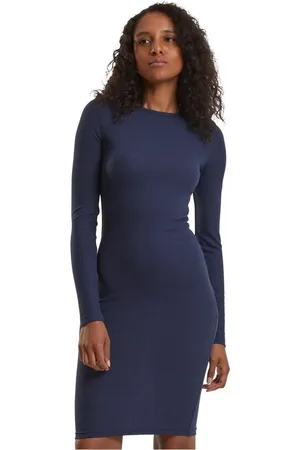 Urban classics Vestido Corto de - Vestido Mujer Acanalado - XS 3XL - para Mujer