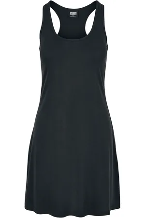 Urban classics Vestido Corto de - Vestido espalda deportiva de Modal - XS XL - para Mujer