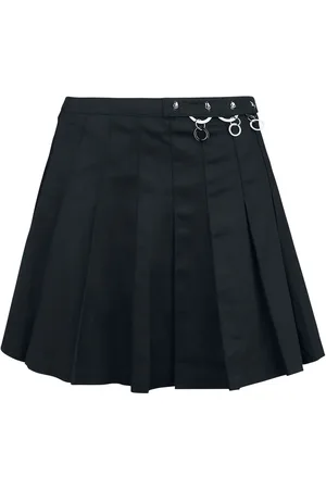 Banned Alternative Minifalda Gótico de - Pleated Ring - XS XL - para Mujer
