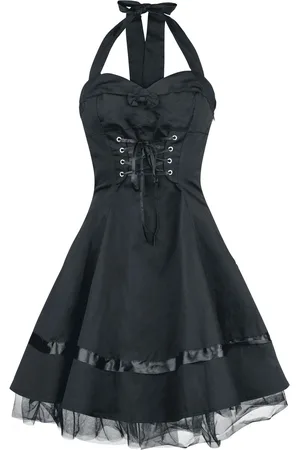 H&R London Vestido Corto Gótico de - Vestido Encaje Algodón - XS XXL - para Mujer