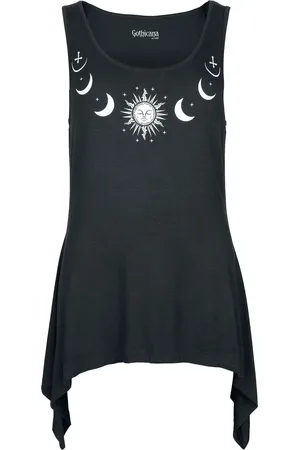Gothicana Top Gótico de - Sun and moon - S XXL - para Mujer