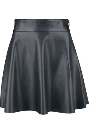 Noisy May Minifalda de - NMandy PU HW Flared skirt WVN NOOS - XS XL - para Mujer