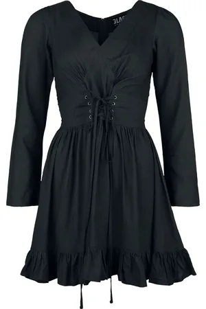 EMP Vestido Corto de - Vestido con cordón delantero - S XXL - para Mujer