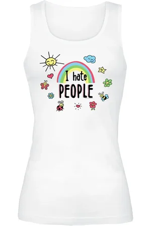 Sprüche Top Fun de - I Hate People - S XXL - para Mujer