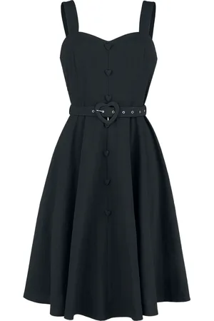 Voodoo Vixen Vestido Corto Rockabilly de - Frenchie Flare Halter - S 4XL - para Mujer