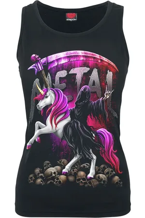 Spiral Top Gótico de - Metallicorn - S XXL - para Mujer