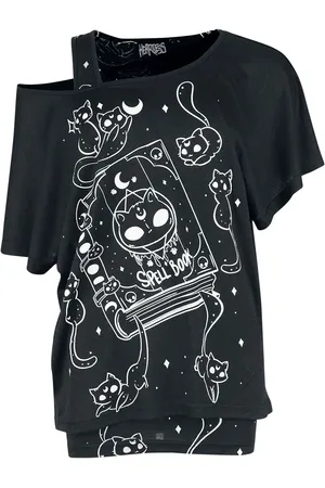 Heartless Camiseta de - Kitty Spellbook Top - XS 4XL - para Mujer