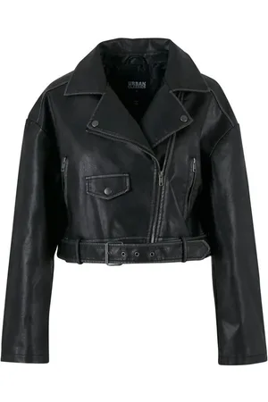 Urban classics Chaqueta imitación cuero de - Chaqueta Vintage Piel Mujer - XS XL - para Mujer