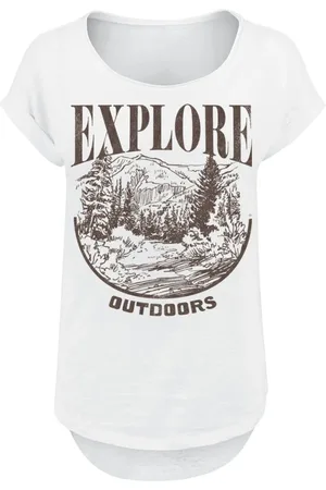 Goodie Two Sleeves Camiseta Fun de - Explore Outdoors - S XXL - para Mujer