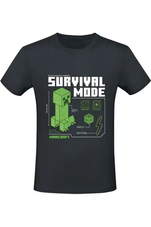 Minecraft Camiseta gaming de - Survivalmode - S XXL - para