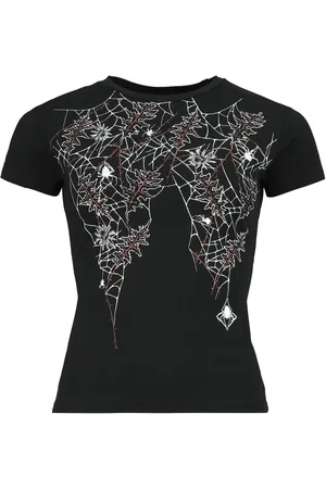 Gothicana Camiseta Gótico de - Spider’s webs - L XXL - para Mujer