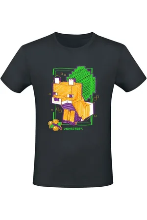 Minecraft Camiseta gaming de - Drawn Fox - S XXL - para