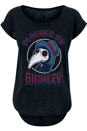 Sprüche Camiseta Fun de - Plagued By Anxiety - S XXL - para Mujer