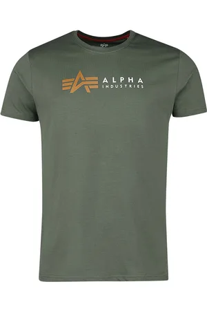 Alpha Industries Camiseta de - ALPHA LABEL T - S XXL - para Hombre
