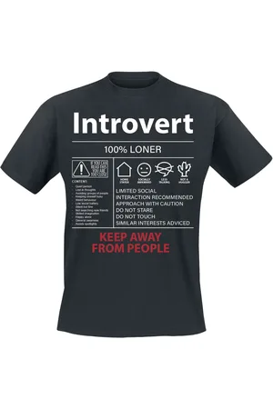 Sprüche Camiseta Fun de - Introvert - L XXL - para Hombre