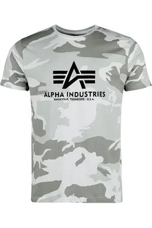 Alpha Industries Camiseta de - Basic camo - S XXL - para Hombre