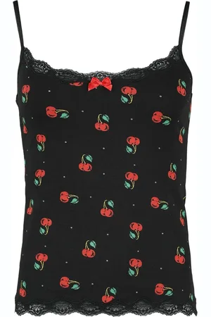 Pussy Deluxe Top Rockabilly de - Cherries Classic Top - XS XXL - para Mujer