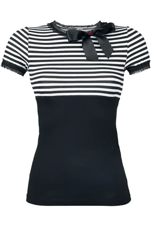 Pussy Deluxe Camiseta Rockabilly de - Stripey - XS XL - para Mujer