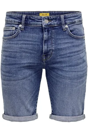 Only & Sons Pantalones cortos de - ONSPLY DBD 8773 TAI DNM SHORTS NOOS - S XXL - para Hombre