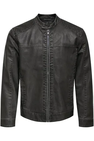 Only & Sons Chaqueta imitación cuero de - ONSMIKE PU RACER JACKET OTW NOOS - S XXL - para Hombre