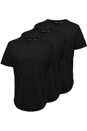 Only & Sons Camiseta de - ONSMATT LONGY TEE 3-PACK - S XXL - para Hombre