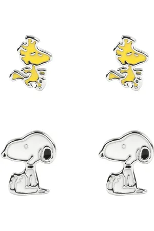 Peanuts Set de Pendientes de - Snoopy & Woodstock - para Mujer