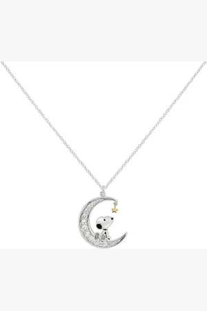 Peanuts Collar de - Snoopy in Moon - para Mujer