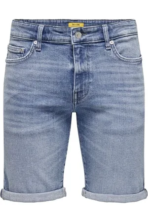 Only & Sons Pantalones cortos de - ONSPLY MBD 8772 TAI DNM SHORTS NOOS - S XXL - para Hombre