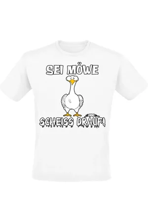 Tierisch Camiseta Fun de - Sei Möwe - Scheiss drauf! - M 3XL - para Hombre